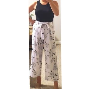 *2 for $25* High waited crop floral pants